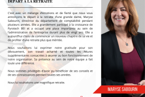 Retraite de Maryse Sabourin