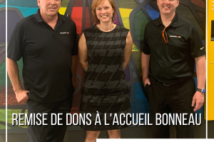 Donation of clothes at Accueil Bonneau