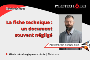 La fiche technique : un document souvent négligé