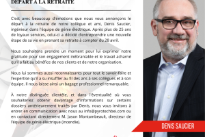 Retraite de Denis Saucier