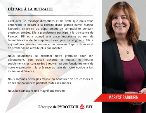 Retraite de Maryse Sabourin