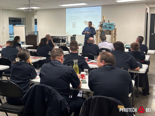 Formation techniques aux pompiers et préventionnistes