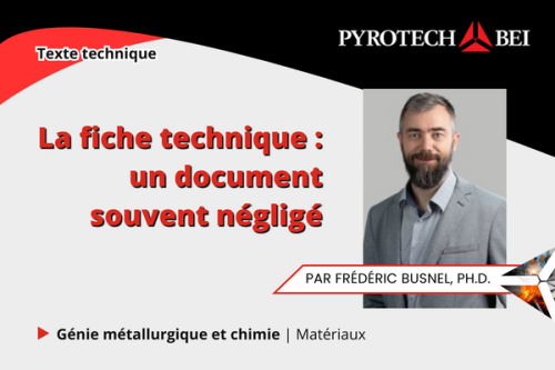 La fiche technique : un document souvent négligé