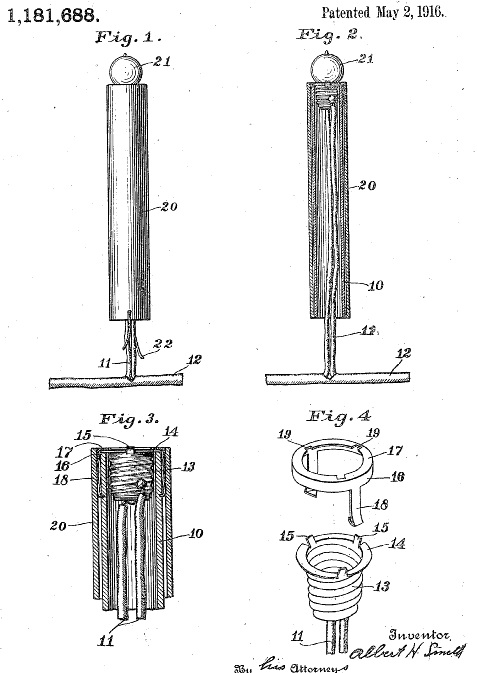 Jeu de lumières de Noël utilisant des ampoules incandescentes d’Albert H. Smith